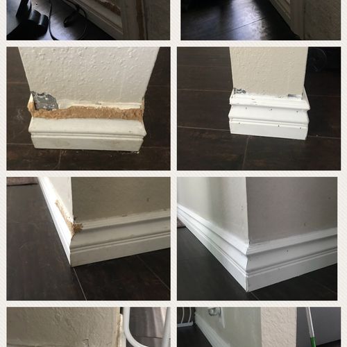 I hired Paul to do the baseboards at my town house