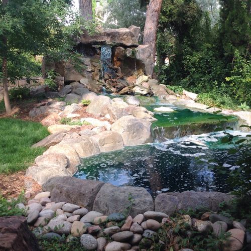 Ryan and crew did an amazing job on our waterfall/