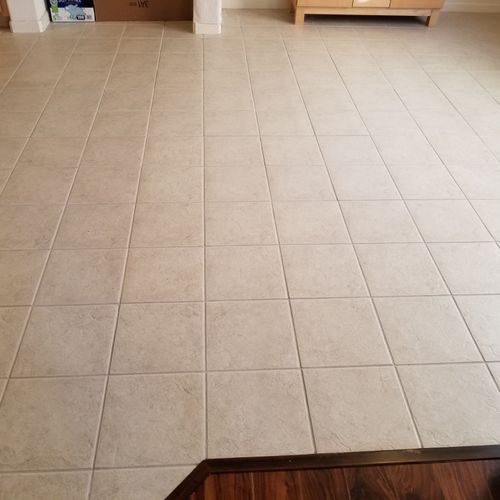Doug did a fantastic job of cleaning my tile and g