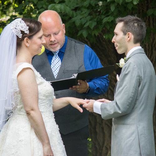 Stephen officiated our wedding.  Not only was he p