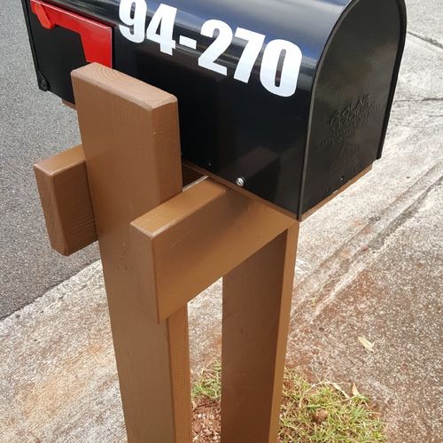 Darren did a really good job on replacing our mail