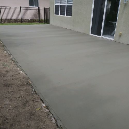 Our concrete patio turned out amazing! great concr