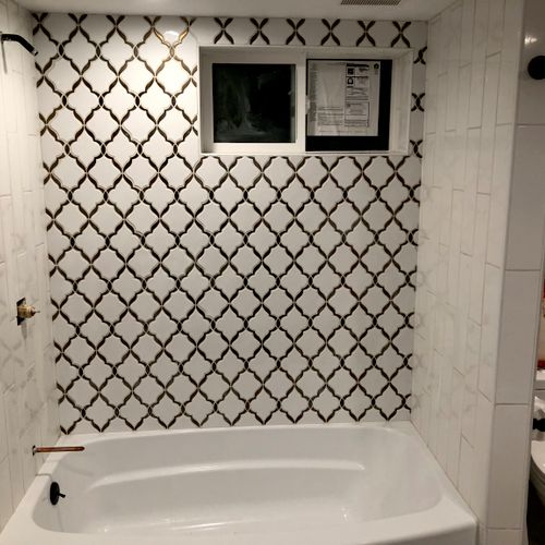 They did a great job installing tile around my tub