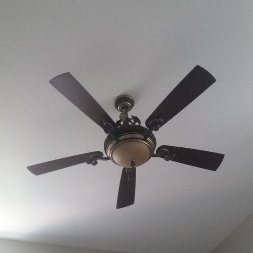 Jeff did a great job installing our ceiling fan. I