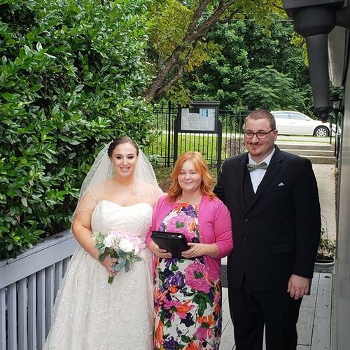 Nicole was the perfect officiant for our wedding c