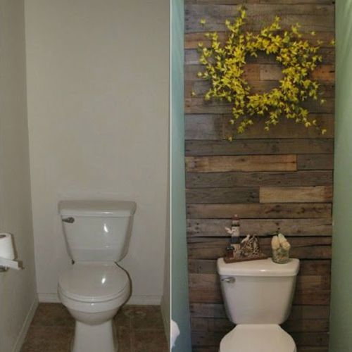 LOVE the wood wall Maureen installed for us. It's 