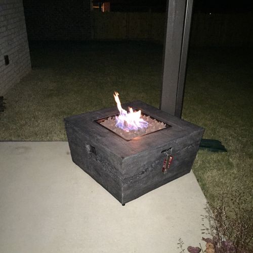 Natural Gas Fire Pit Installation
