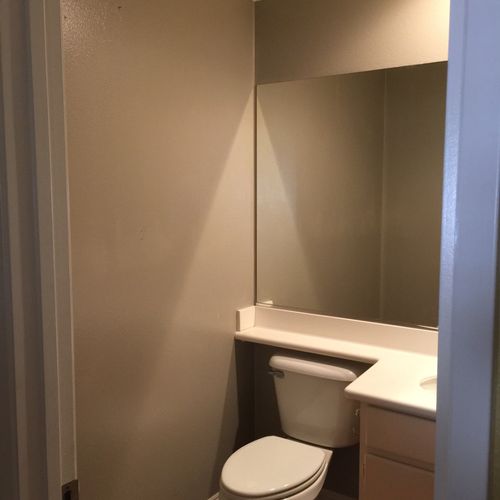 I contacted Jerry about painting two bathrooms for