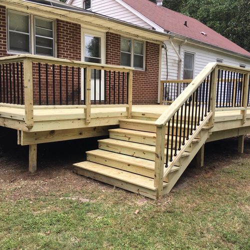 Great job working on a deck