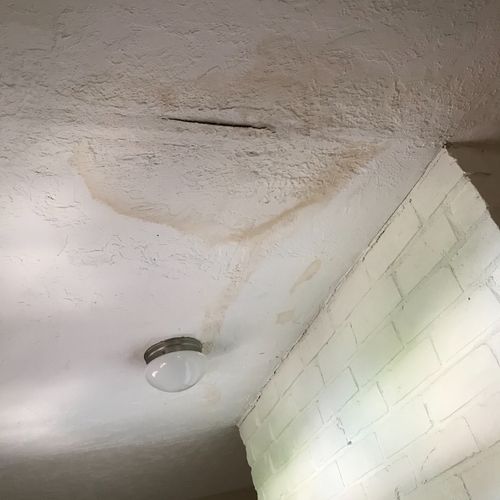 I had water damage to my ceiling and needed it rep