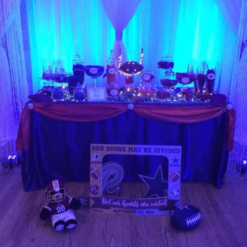 Vanessa's candy buffet was the hit of the wedding 