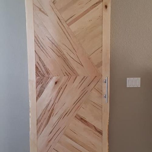 I submitted a photo on thumbtack of a barn door th