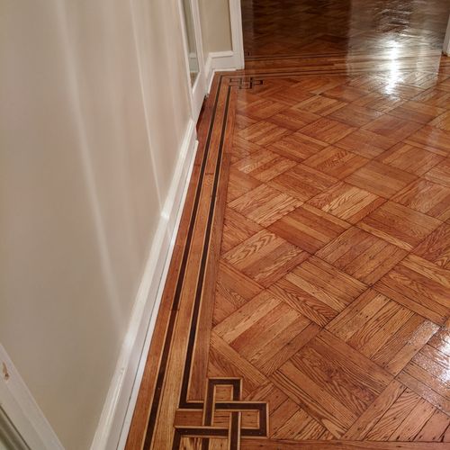 Van did a great job refinishing our parquet floors