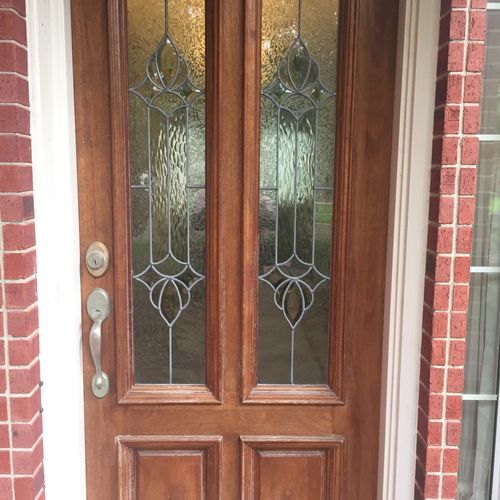 First time refinished my exterior door in 12 years