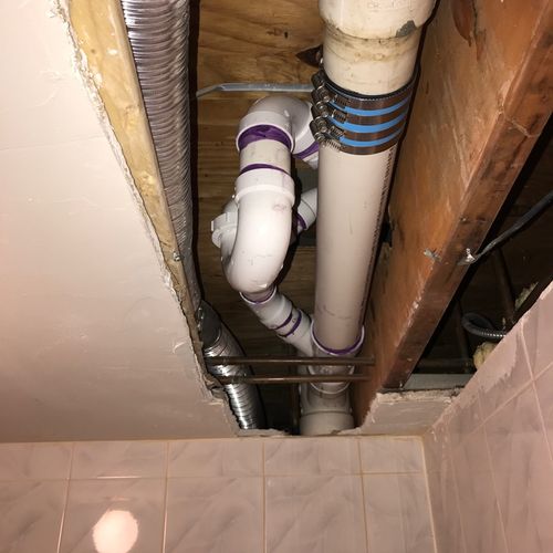 Benny is an exceptional plumber. He went  above an