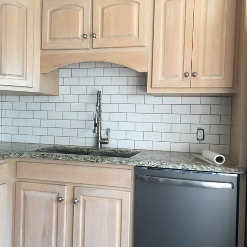 Grooters Builders was hired to install a kitchen b