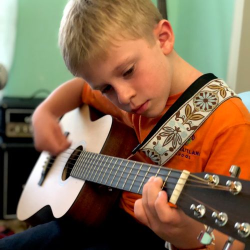 My son loves learning guitar from Matt. He is very