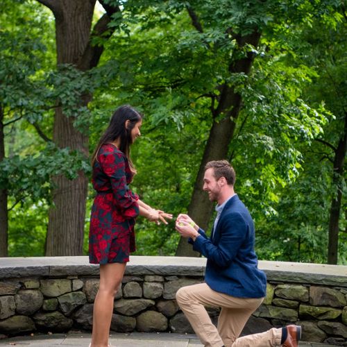 I needed someone to shoot my surprise proposal, I 