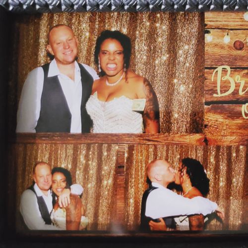 I loved this photo booth. We chose the open air bo