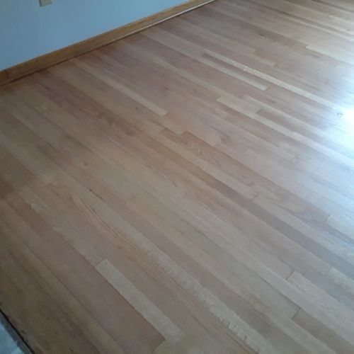Mike did 52 year old light oak floors over in 3 be