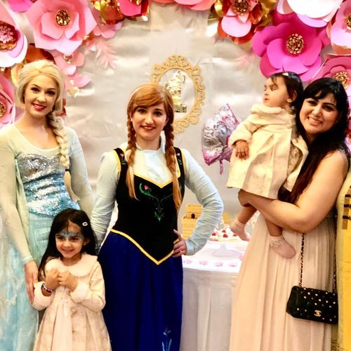 I booked Elsa and Anna for my younger daughter’s f