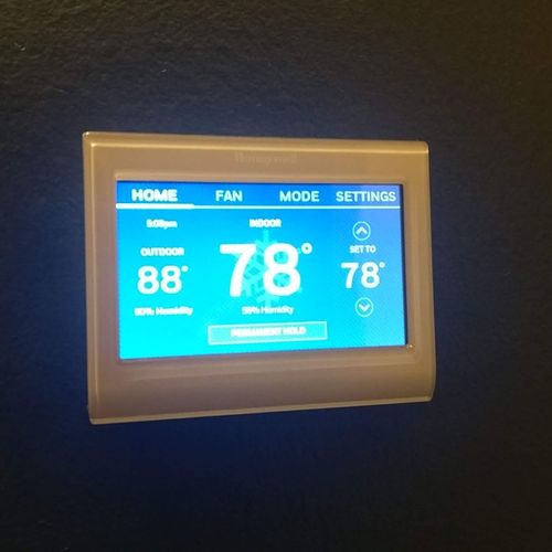 Hired Billy Carillo to install my Honeywell Smart 