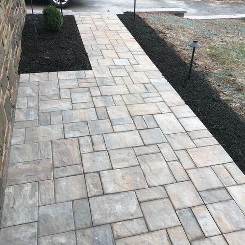 Nick did a great job on our front pathway and wall