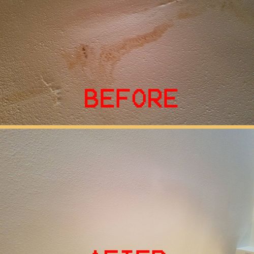 Great job on repairing my ceiling - job completed 