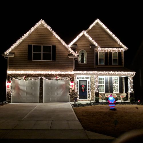 So happy with the Christmas lights JAB put up for 