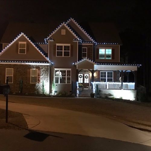 They did an outstanding job putting up our lights.