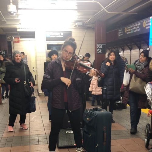I met Catherine's music at a subway station in NY 