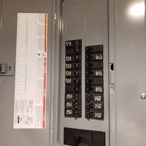Needed an electrical panel and breakers replaced f
