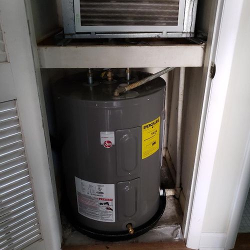 Great job, replaced the rusted water heater that w