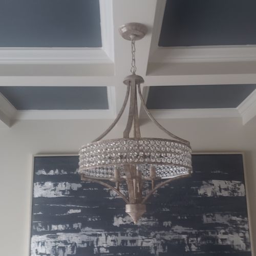 This chandelier was in 20 pieces. Josh  responded 