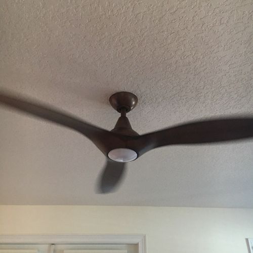 Paul installed two fans for me. He gave a competit