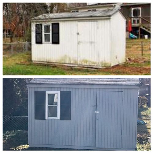 They painted my shed and did a great job, it looks