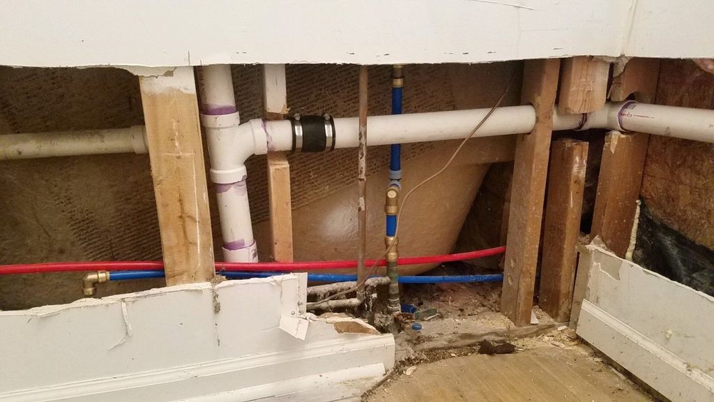 Needed the plumbing line and hook-ups for a washer