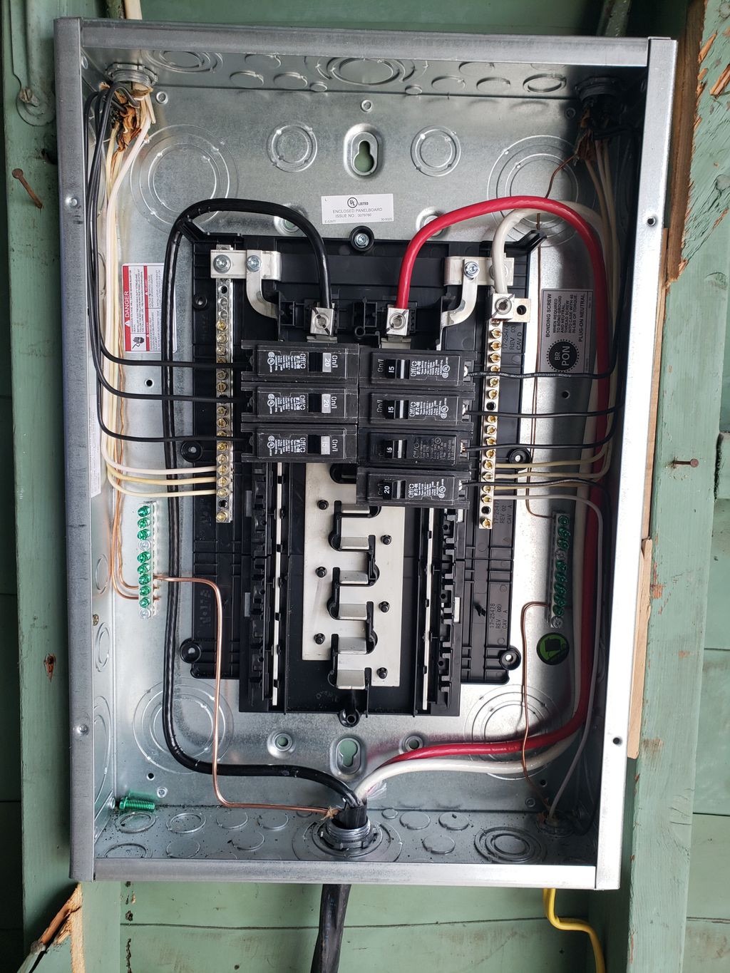 sub panel. 