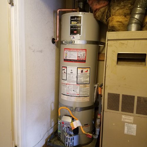 Our old water heater broke down after approximatel