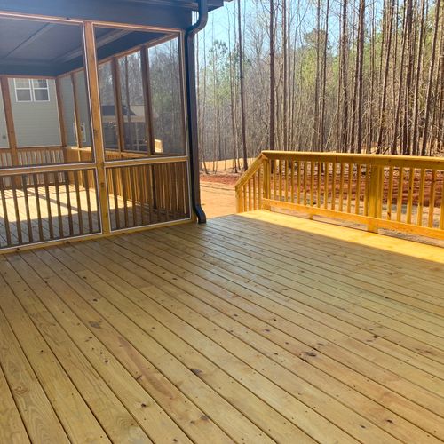 We used Sawyer Home Service to have our deck + scr