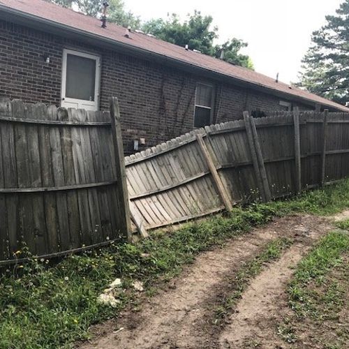 I recently replaced the privacy fence at my duplex
