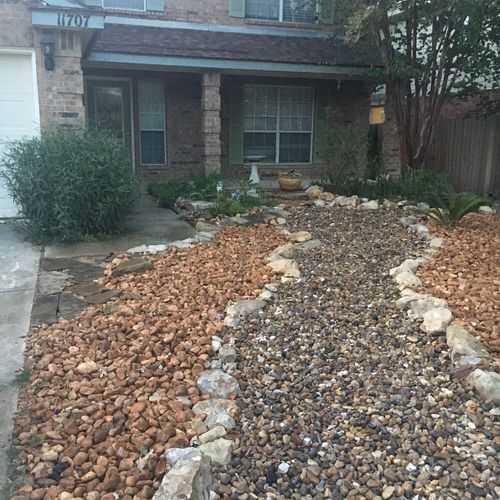 After a plumbing issue, I decided to xeriscape my 