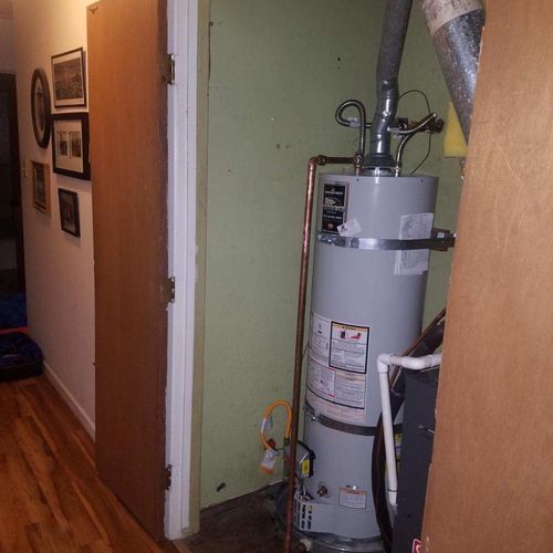 The hot water heater in our rental property was le