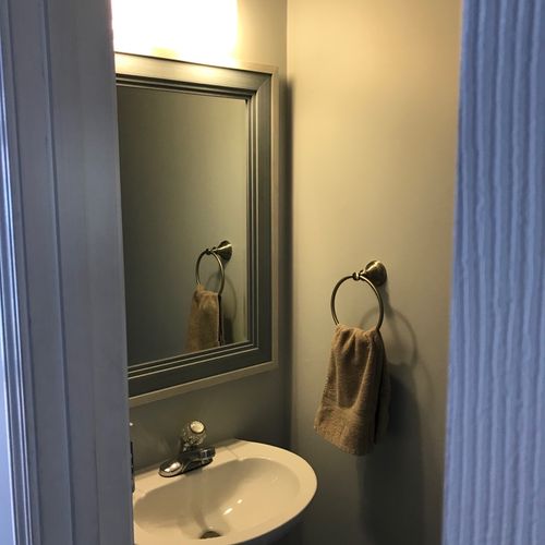 Did a very good job installing light, mirror and c