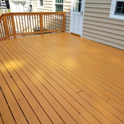 Residential exterior deck repair, and painting