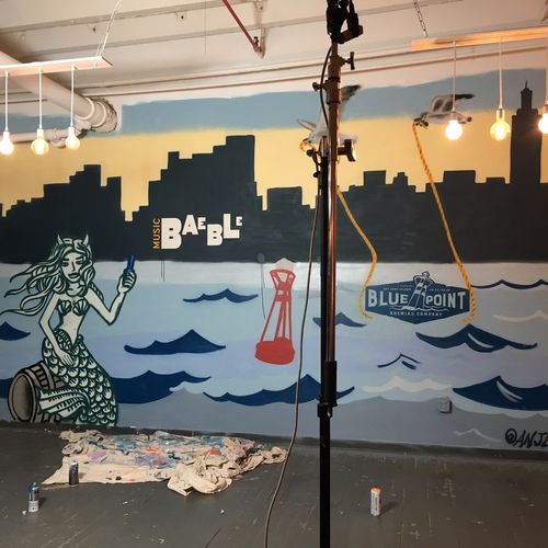 Mural for Blue Point Brewing in Brooklyn