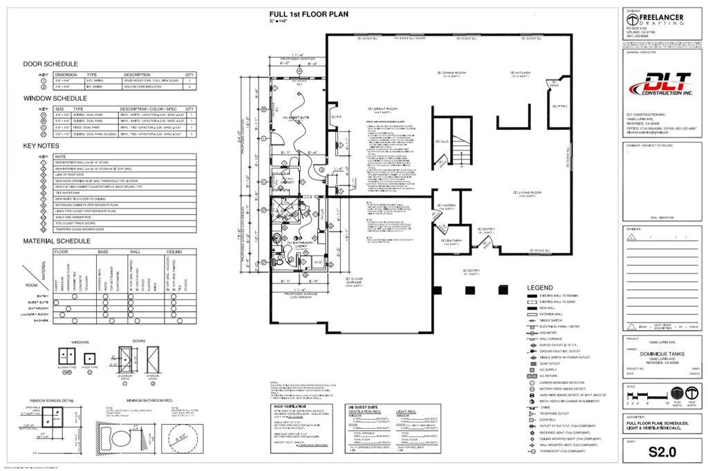 Residential Addition, Floor Plan