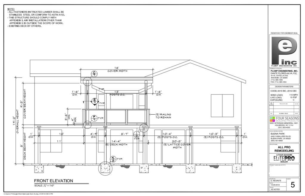 Residential Deck & Patio Cover