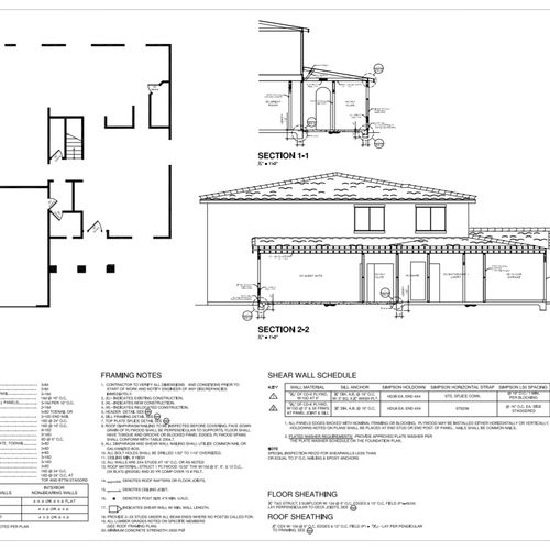 Residential Addition, Framing Plan