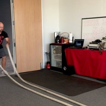 Who doesn't enjoy using the battle ropes? 